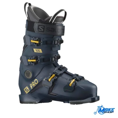 Ski pancerice SALOMON S/PRO 100 GW Petrol Blue/Gold Glow Metalic/Black