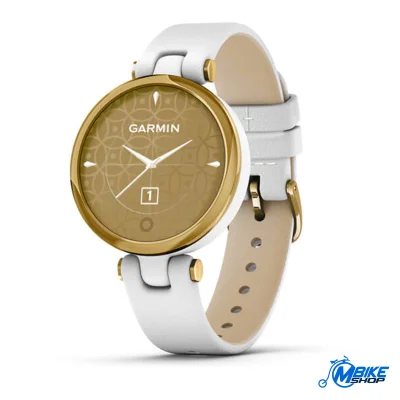 GARMIN Lily Classic Gold White kožni remen