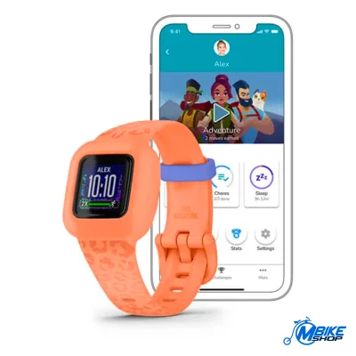 GARMIN Vivofit Jr. Peach Leopard