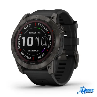 GARMIN Fenix 7X Sapphire Solar Carbon Gray Titanium Crni remen