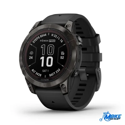 GARMIN Fenix 7 PRO Sapphire Solar Carbon Gray DLC Titanium Crni remen