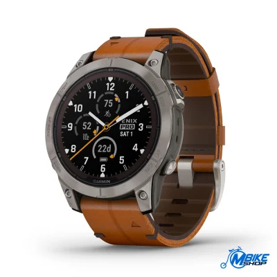 GARMIN Fenix 7 PRO Sapphire Solar Titanium Chestnut kožni remen