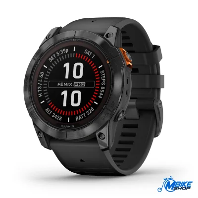 GARMIN Fenix 7X PRO Solar Slate Gray Crni remen