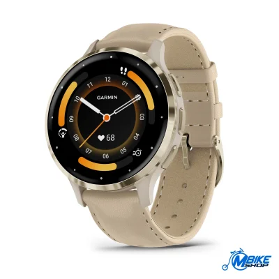 GARMIN Venu 3S French Gray Soft Gold Leather