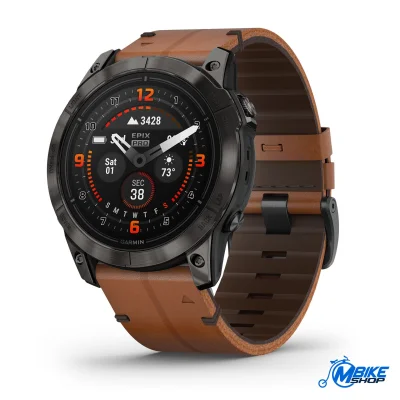 GARMIN Epix PRO (GEN 2) 51mm Sapphire Carbon Gray DLC Titanium Chestnut Leather