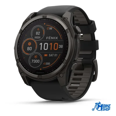 GARMIN Fenix 8 51mm Solar Sapphire Carbon Gray DLC Titanium Black/Pebble Gray