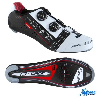 Cipele FORCE Road Cavalier Carbon Black/White/Red