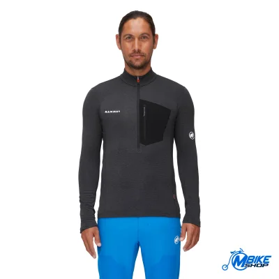 Majica MAMMUT Aenergy Light ML half zip Pull Black/Phantom