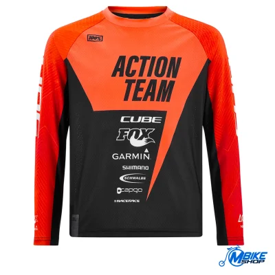 Majica CUBE Junior L/S Actionteam Orange’N’Black M