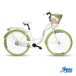 5904172519528_1_Bicikl Goetze Rower 28 City Alu 3 brzine White Green M BIKE SHOP