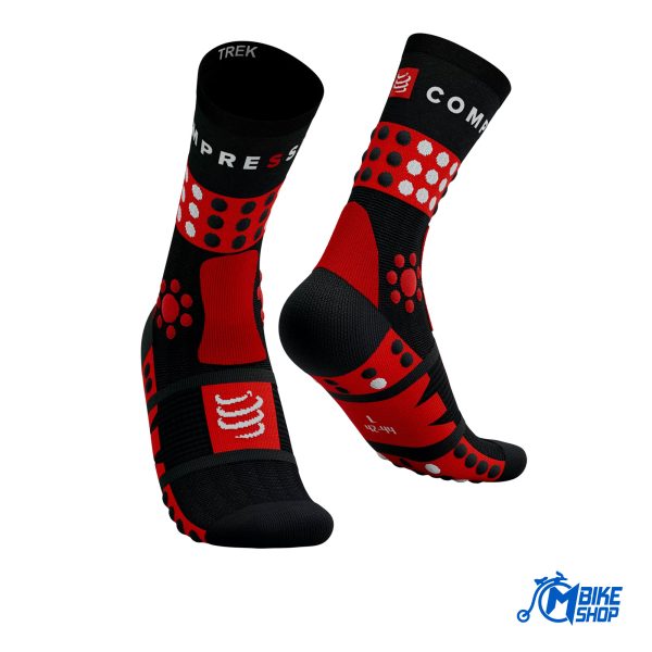 SCRU2009017_1_Čarape Compressport Trekking Black Core Red White M BIKE SHOP